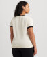 Фото #2 товара Plus Size Short-Sleeve Logo Sweater