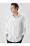 Basic Gömlek Klasik Manşet Yaka Uzun Kollu Dar Kesim Non Iron