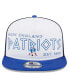 Фото #2 товара Men's White, Royal New England Patriots Gridiron Classics Banger 9FIFTY Trucker Snapback Hat