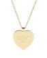 ფოტო #20 პროდუქტის Isabel Initial Heart Gold-Plated Pendant Necklace