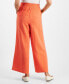 Фото #2 товара Women's Cotton Gauze Wide-Leg Pants, Created for Macy's