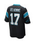 Men's Jake Delhomme Black Carolina Panthers Game Retired Player Jersey