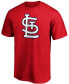 Men's Red St. Louis Cardinals Official Logo T-shirt