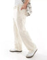 Фото #4 товара Abercrombie & Fitch workwear baggy fit canvas trousers in beige