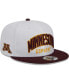 Men's White, Maroon Minnesota Golden Gophers Two-Tone Layer 9FIFTY Snapback Hat White, Maroon - фото #2