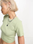 Only exclusive fitted t-shirt in sage green 2XL - фото #1