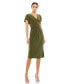 Women's Ieena Flutter Short Sleeve V Neck Jersey Dress