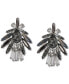 Silver-Tone Mixed Stone Fan Drop Earrings, Created for Macy's