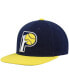 Фото #3 товара Men's Navy, Gold Indiana Pacers Hardwood Classics Core Side Snapback Hat