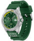 Men's Green Silicone Strap Watch 46mm
