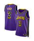 Фото #1 товара Men's Anthony Davis Purple Los Angeles Lakers Statement Edition Swingman Jersey