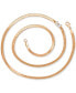 Lab-Grown White Sapphire Solitaire 18" Collar Necklace (3/4 ct. t.w.) in 14k Rose Gold-Plated Sterling Silver