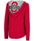 ფოტო #2 პროდუქტის Women's Scarlet Ohio State Buckeyes Catalina Hoodie Long Sleeve T-shirt