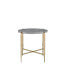 Tainte End Table, Faux Marble & Champagne Finish