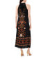 ფოტო #2 პროდუქტის Women's Printed Halter Maxi Dress