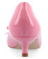 ფოტო #3 პროდუქტის Women's Lutana Wide Width Pointed Toe Kitten Heel Pumps