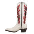 Corral Boots Tall Embroidered Studded Pointed Toe Cowboy Womens White Casual Bo