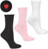 Фото #1 товара Lange Damensocken 1 Paar rosa mit Herz - Moraj 25 (38-40)