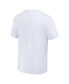 ფოტო #2 პროდუქტის Men's and Women's White Miller Retro Label T-shirt