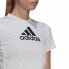 Фото #4 товара Футболка женская Adidas Primeblue D2M Logo Sport Белая