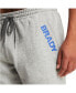 ფოტო #5 პროდუქტის Men's Gray Wordmark Fleece Shorts