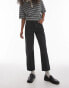 Фото #1 товара Topshop cropped mid rise Runway jeans in washed black