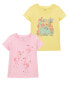 Фото #1 товара Toddler 2-Pack Dinosaur & Flamingo Graphic Tees 4T