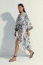 Фото #15 товара Пляжное платье Nefes Istanbul с тропическим узором из 100% хлопка A4143ax23hs
