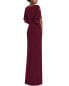 Dessy Collection Faux Wrap Split Sleeve Maxi Dress Women's M