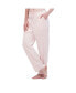 Фото #3 товара Women's Straight Leg Satin Pajama Pant