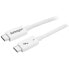 StarTech.com Thunderbolt 3 Cable - 40Gbps - 0.5m - White - Thunderbolt - USB - and DisplayPort Compatible - Male - Male - 0.5 m - White - 40 Gbit/s - 3840 x 2160 pixels