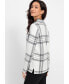 Фото #2 товара Women's Long Sleeve Plaid Pullover