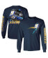 Men's Navy Chase Elliott Car Long Sleeve T-shirt Синий, S - фото #1