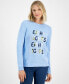 Фото #1 товара Women's Eight Lights Crewneck Sweater, Created for Macy's