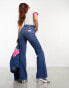 Фото #3 товара Wrangler Barbie co-ord flared jeans in mid blue