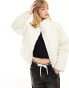 Фото #1 товара Monki puffer jacket in Dusty White