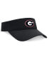 Men's Black Georgia Bulldogs On-Field Ace Performance Adjustable Visor