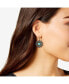 Фото #1 товара Women's Turquoise Stone Ornate Heart Earrings