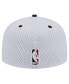 ფოტო #4 პროდუქტის Men's White/Black Portland Trail Blazers Throwback 2Tone 59FIFTY Fitted Hat