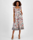 Фото #1 товара Платье женское с цветочным принтом T Tahari Fit & Flare Midi Dress