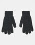 Vero Moda touchscreen gloves in dark grey melange