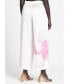 Plus Size Pull On Printed Wide Leg Pant