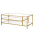 Фото #3 товара Winthrop Coffee Table with Shelves, 46" x 20"