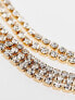 Фото #2 товара Public Desire The Jameel multirow crystal necklace