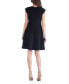 Фото #3 товара Scoop Neck A-Line Dress with Keyhole Detail