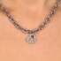 Elegant steel necklace with heart Incontri SAUQ05