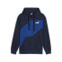 Puma Power ColorBlock Hoodie Mens Blue Casual Outerwear 67893114