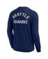 Фото #3 товара Men's and Women's College Navy Seattle Seahawks Super Soft Long Sleeve T-shirt