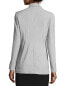 Фото #2 товара T Tahari Women's Long Sleeve Sarah Blazer One Hook Front Jacket Gray Size 8