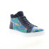 French Connection Pixel FC7192H Mens Blue Leather Lifestyle Sneakers Shoes 8.5 Синий - фото #2